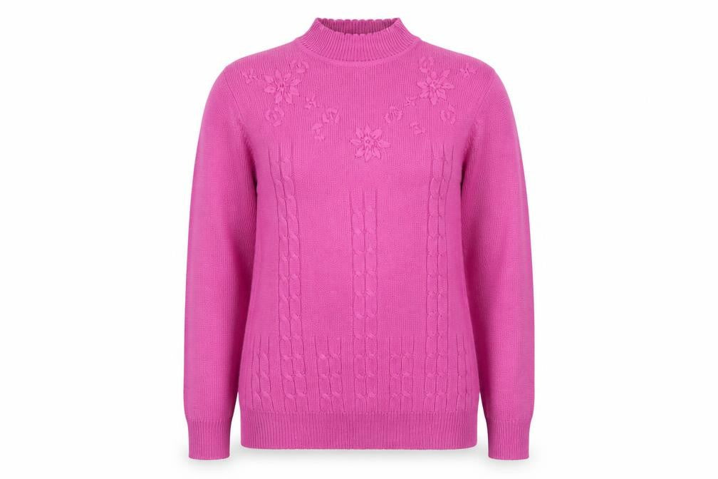 Womens UK Size 12/14 Amalina Pink Pullover Jumper