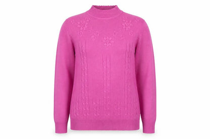 Womens UK Size 12/14 Amalina Pink Pullover Jumper