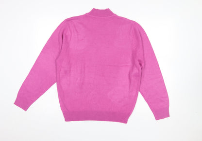 Womens UK Size 12/14 Amalina Pink Pullover Jumper