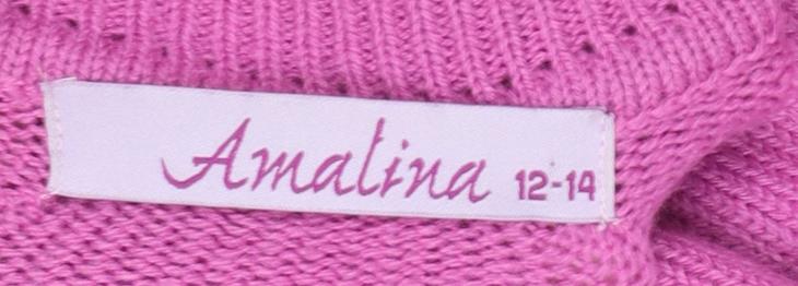 Womens UK Size 12/14 Amalina Pink Pullover Jumper