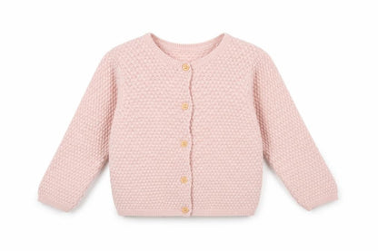 H&M Pink Knit Cardigan 9-12 Months Unisex Baby Lightweight Jumper