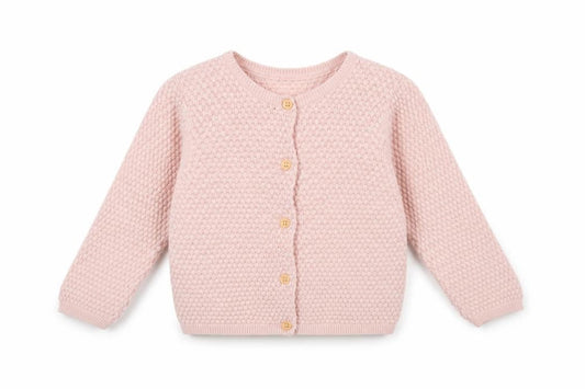 H&M Pink Knit Cardigan 9-12 Months Unisex Baby Lightweight Jumper