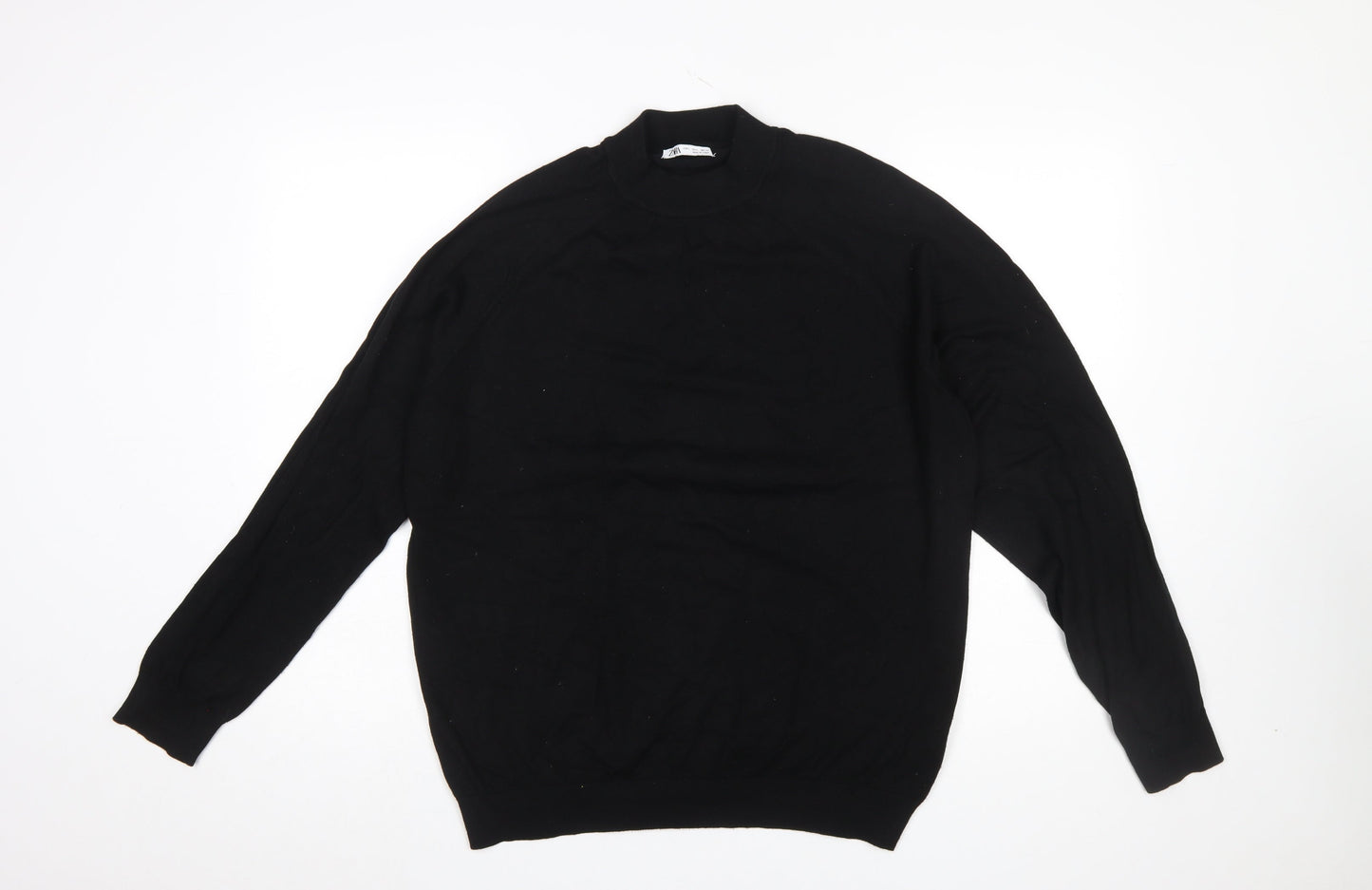 Womens UK Size L Zara Black Pullover Jumper