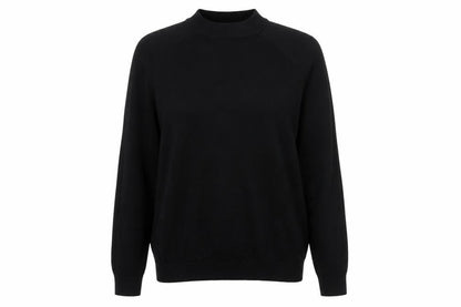 Zara Womens Black Mock Neck Pullover Knit Jumper Size L