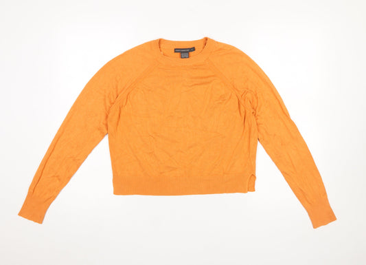 Womens UK Size S French Connection Orange Pullover Jumper