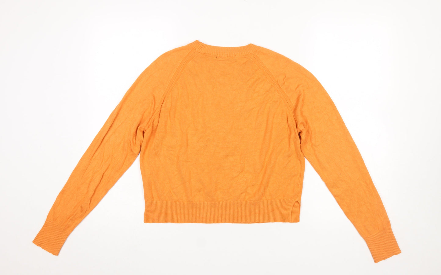 Womens UK Size S French Connection Orange Pullover Jumper