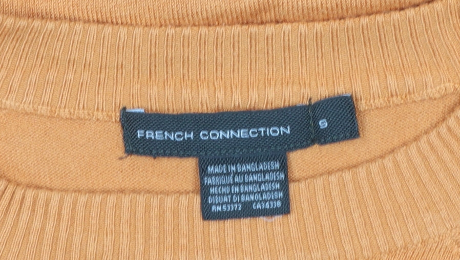 Womens UK Size S French Connection Orange Pullover Jumper