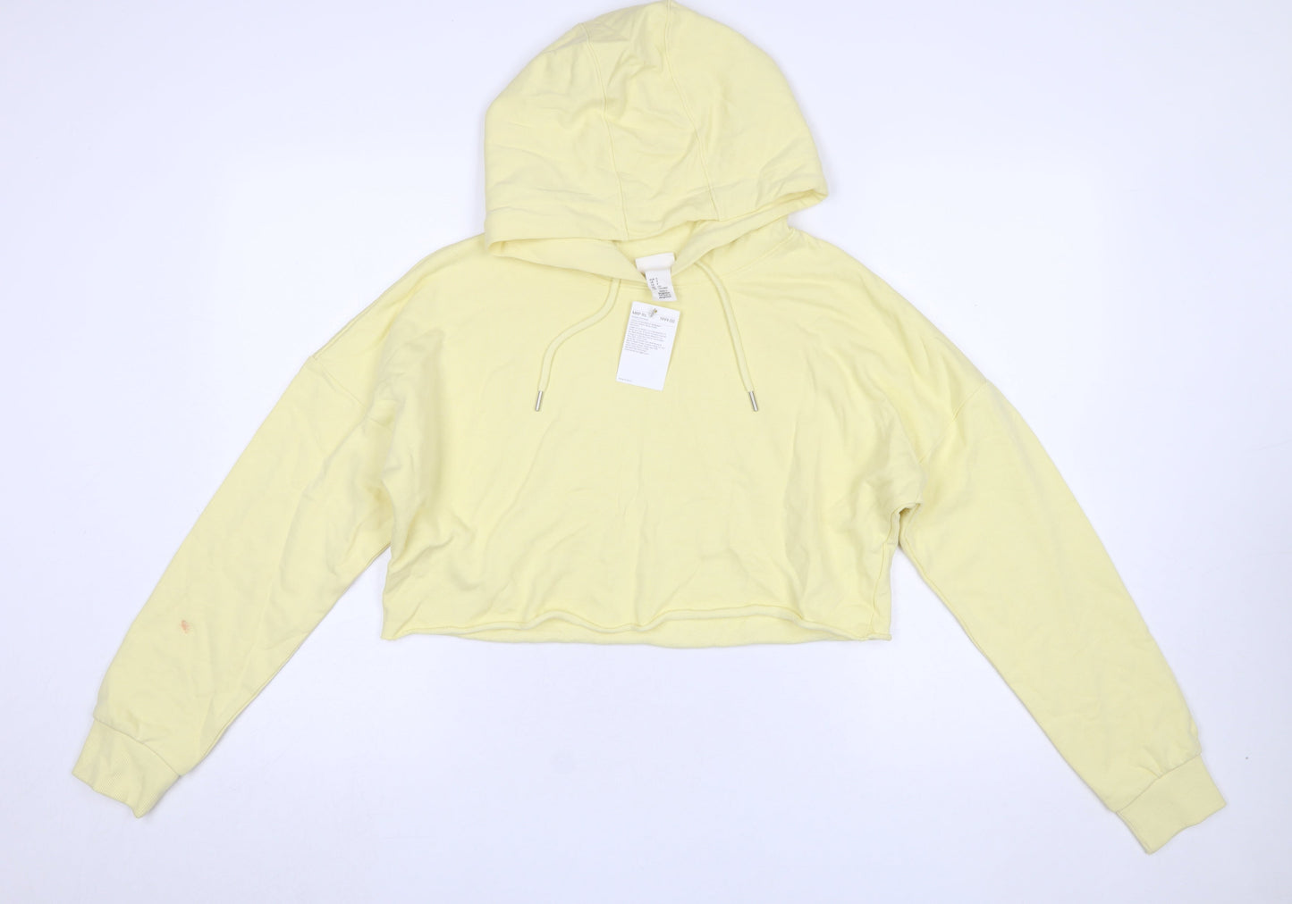 Womens UK Size S H&M Yellow Pullover Hoodie
