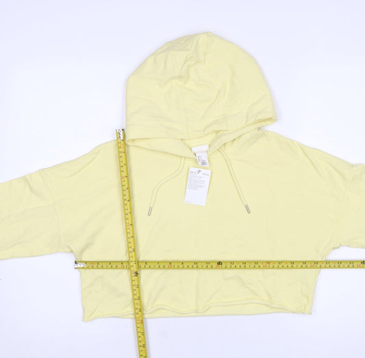 Womens UK Size S H&M Yellow Pullover Hoodie