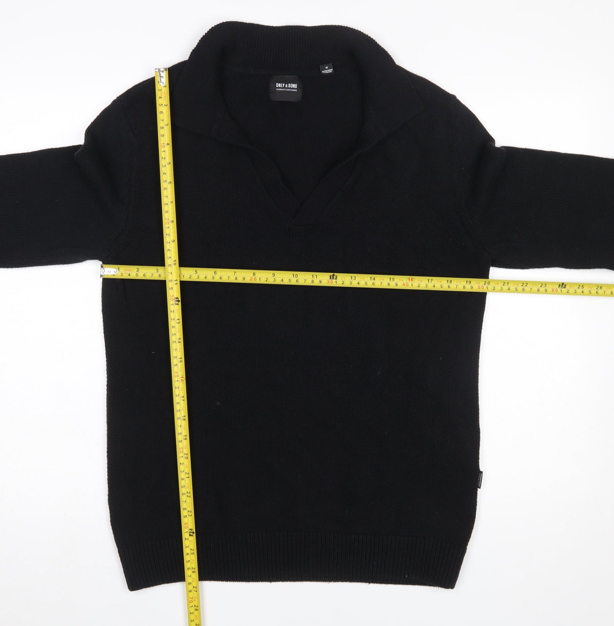 Mens UK Size M ONLY & SONS Black Pullover Jumper