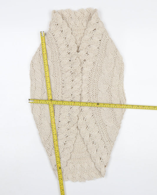 Womens UK Size 10 Vanilla Sands Beige Shrug Jumper