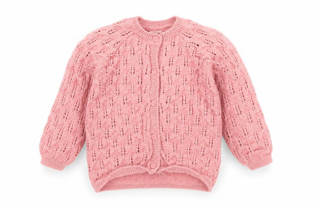 Girls UK Size 12-18 Months H&M Pink Cardigan Jumper
