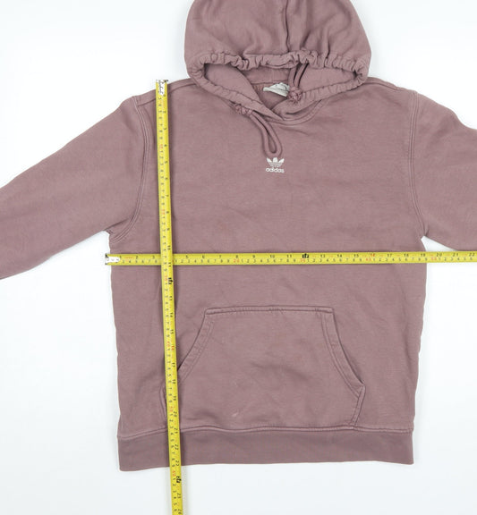 Womens UK Size 12 adidas Purple Pullover Hoodie