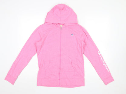 Girls UK Size 14-16 Years Champion Pink Full Zip Hoodie