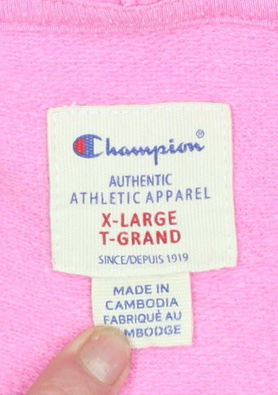 Girls UK Size 14-16 Years Champion Pink Full Zip Hoodie
