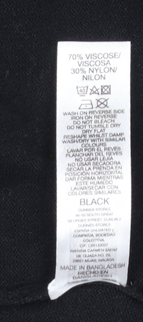 Womens UK Size 14 Dunnes Stores Regular Fit CasualWorkwearTravel Black Trousers
