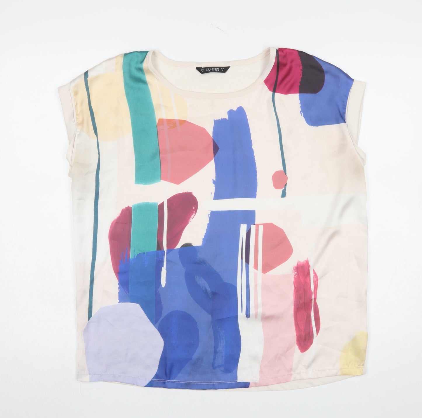 Womens UK Size 14 Dunnes Stores Multicoloured Basic Blouse