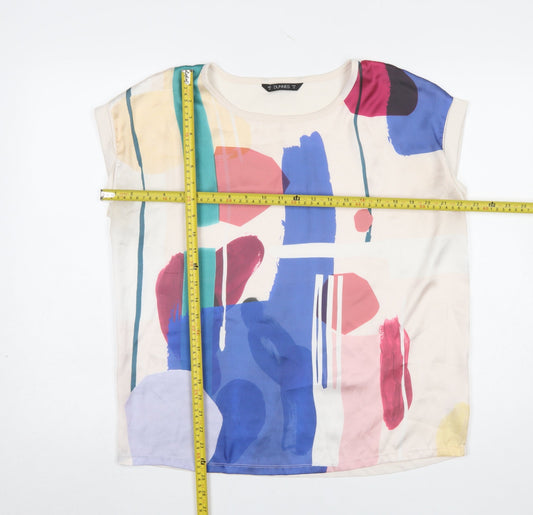 Womens UK Size 14 Dunnes Stores Multicoloured Basic Blouse
