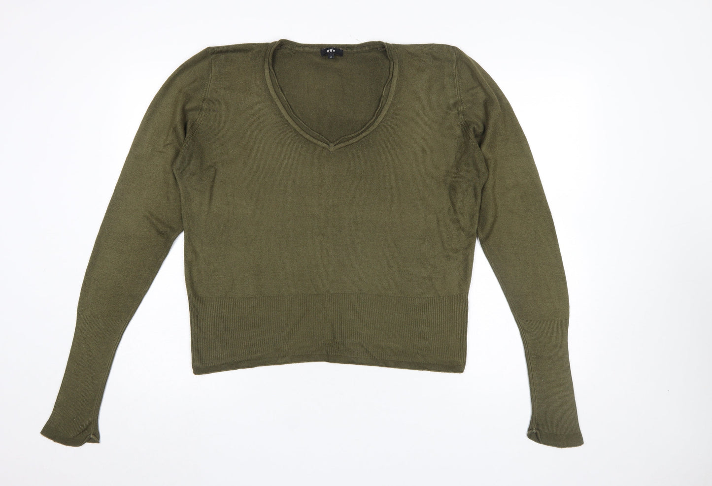 Womens UK Size 16 Marks and Spencer Green Pullover Jumper