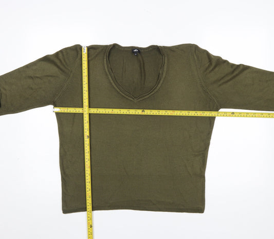 Womens UK Size 16 Marks and Spencer Green Pullover Jumper