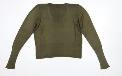 Womens UK Size 16 Marks and Spencer Green Pullover Jumper