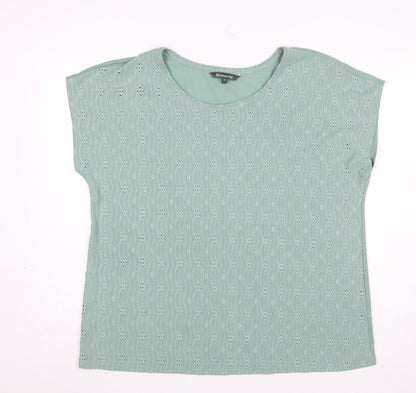 Womens UK Size 18 Bonmarché Green Basic Blouse