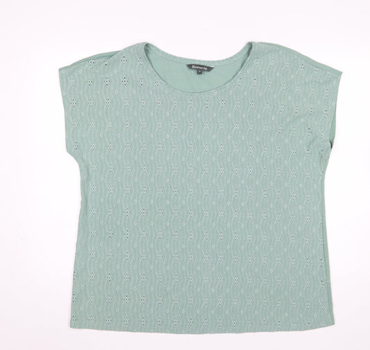 Womens UK Size 18 Bonmarché Green Basic Blouse