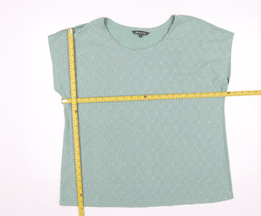 Womens UK Size 18 Bonmarché Green Basic Blouse