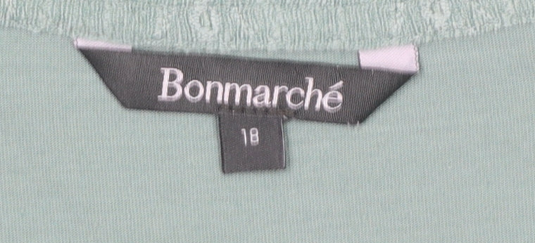 Womens UK Size 18 Bonmarché Green Basic Blouse