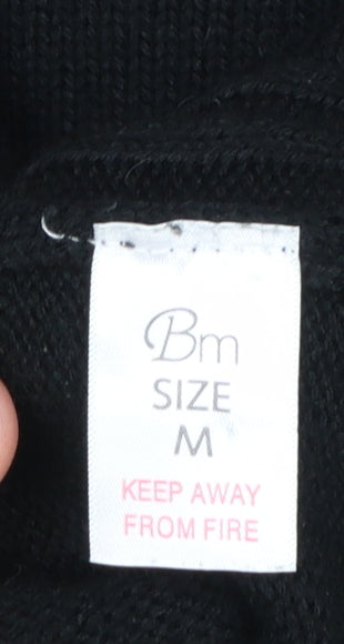 Womens UK Size M BM Black Cardigan Jumper