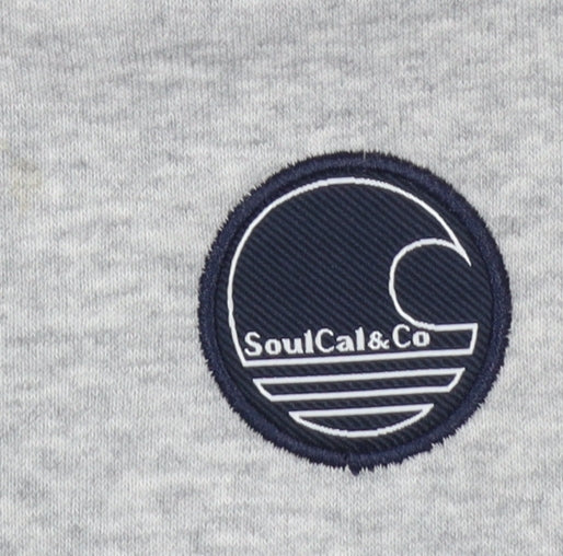 Boys UK Size 11-12 Years SoulCal & Co Grey Pullover Hoodie