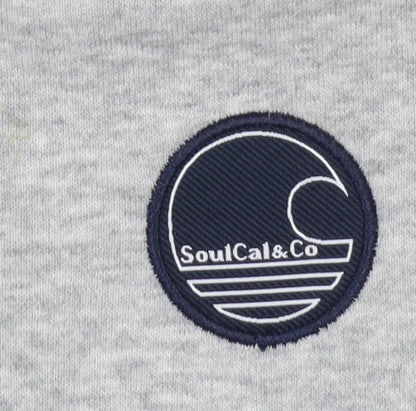Boys UK Size 11-12 Years SoulCal & Co Grey Pullover Hoodie