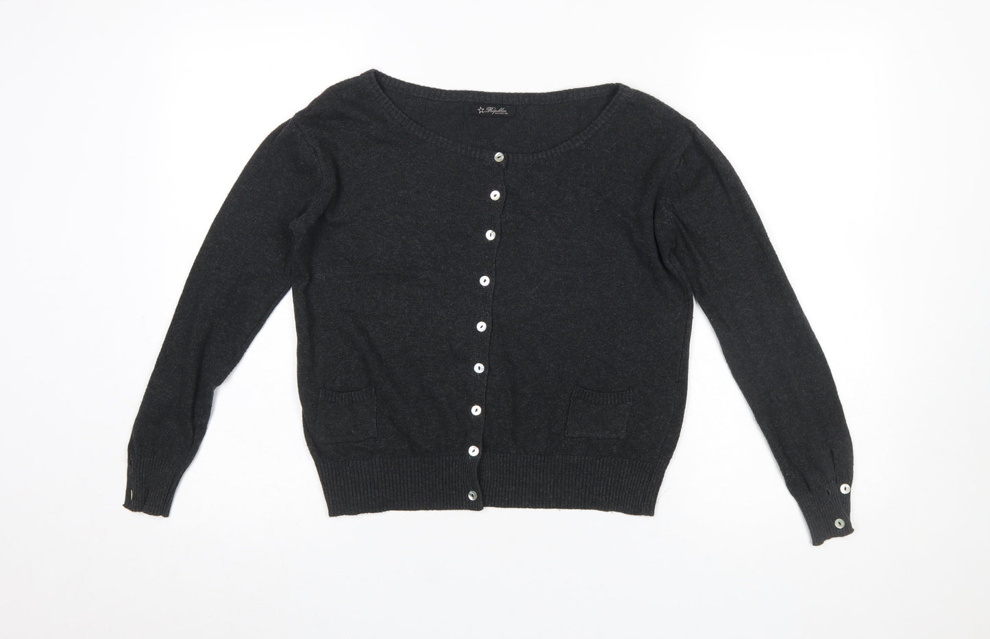 Womens UK Size S Repubblica Black Cardigan Jumper
