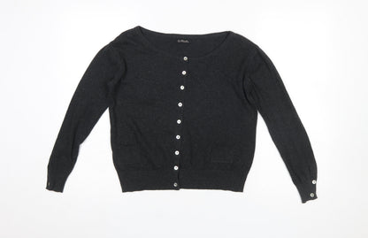 Womens UK Size S Repubblica Black Cardigan Jumper