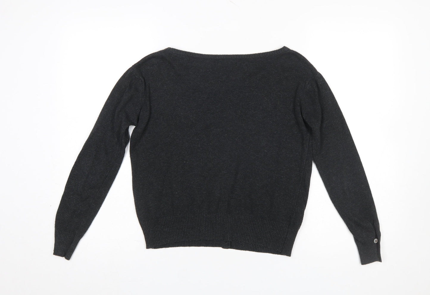 Womens UK Size S Repubblica Black Cardigan Jumper