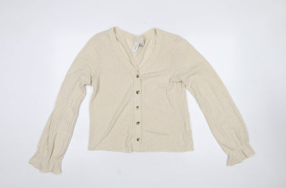 Womens UK Size M Y.A.S Beige Cardigan Jumper