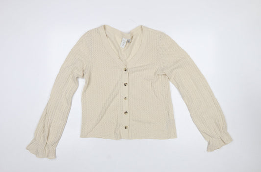 Womens UK Size M Y.A.S Beige Cardigan Jumper