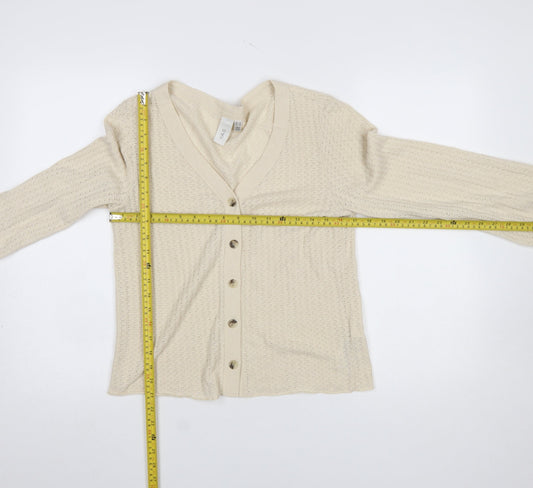 Womens UK Size M Y.A.S Beige Cardigan Jumper
