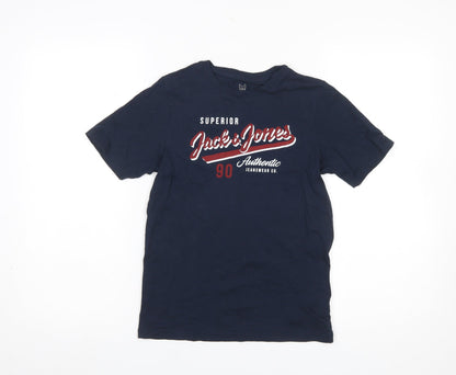 Boys UK Size 12 Years JACK & JONES Blue Basic T-Shirt