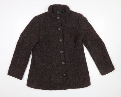 Womens UK Size 14 Papaya Brown Overcoat