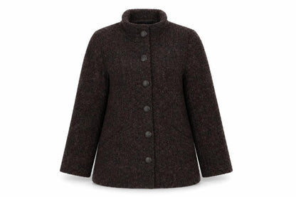 Womens UK Size 14 Papaya Brown Overcoat