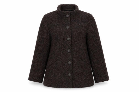 Womens UK Size 14 Papaya Brown Overcoat