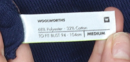 Womens UK Size M Woolworths Blue Tunic Jumper