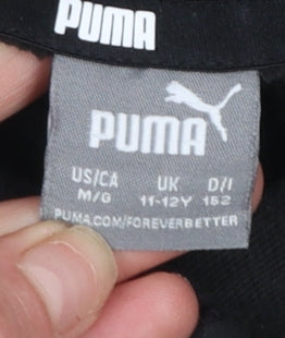 Boys UK Size 11-12 Years PUMA Black Pullover Hoodie