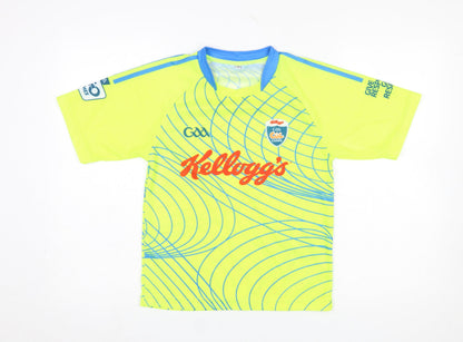 O'Neills Boys Yellow GAA Kellogg's Cool Camps Jersey T-Shirt Size 3 Years