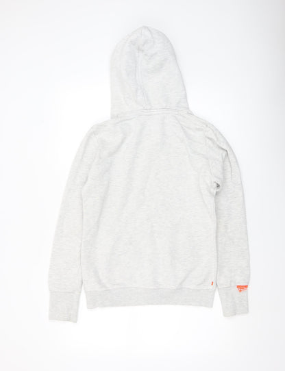 Womens UK Size S Superdry Grey Pullover Hoodie
