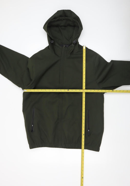 Mens UK Size XL Alpha Camp Green Windbreaker Coat