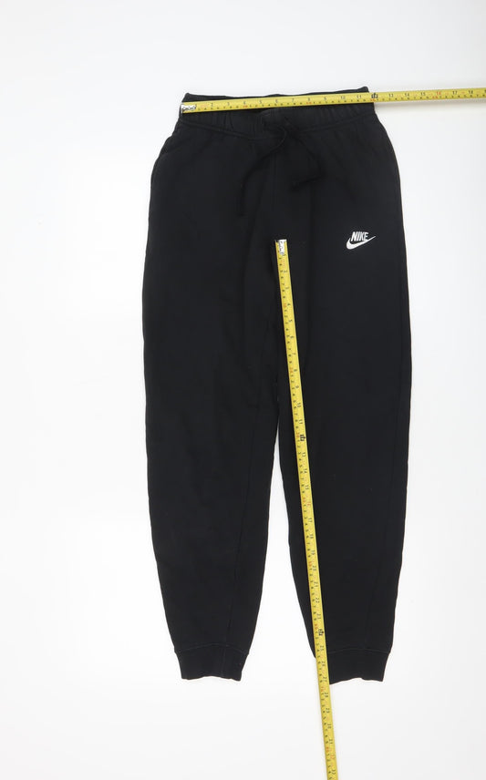 Womens UK Size XS Nike Regular Fit Jogger Black Trousers