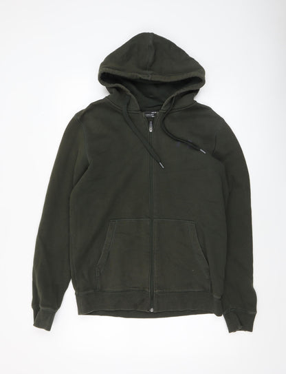 Mens UK Size M Under armour Green Full Zip Hoodie