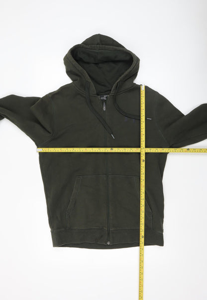 Mens UK Size M Under armour Green Full Zip Hoodie